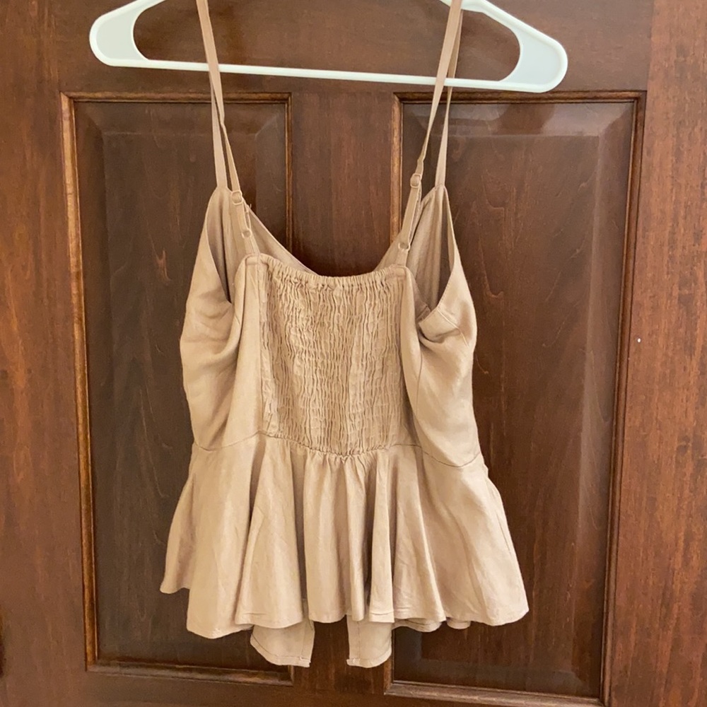 Pink Button Down Tank Top - Picture 3 of 3